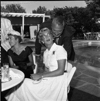Gary Cooper & Wife Candid 2.  25 X 2.  25 Camera Negative & Contact Photo