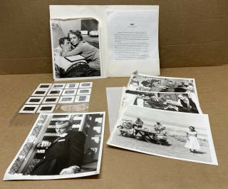 “giant” 1956 Taylor,  Hudson Movie Studio Press Kit Folder Photos Slides