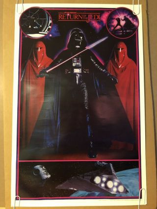 Star Wars Vintage Movie Poster Pin - Up Return Of The Jedi Darth Vader 83