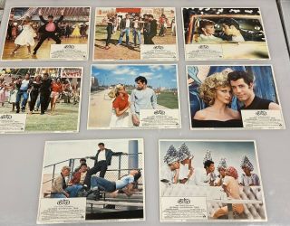 1978 Grease 11x14 Lobby Card Full Set John Travolta Movie Poster