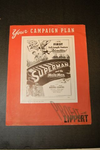 " Superman And The Mole Men " Press Book - 1951