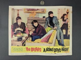 A Hard Day’s Night 1964 Lobby Card 5 The Beatles Paul Mccartney