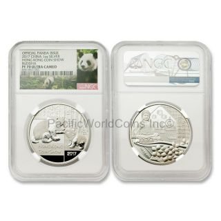 China 2017 Hong Kong International Coin Show 1oz Silver Ngc Pf70 Uc Sku 6474