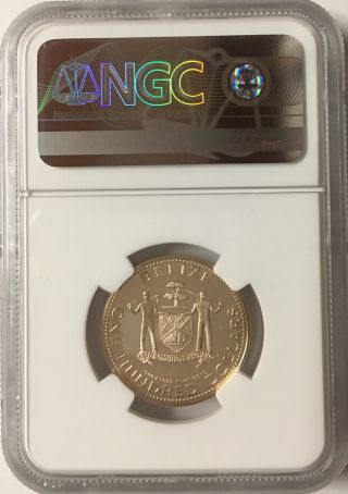 Belize 1980 FM Gold $100 (NGC PF70) Ultra Cameo Orchids 2