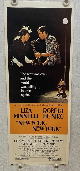 1977 York,  York Insert Movie Poster 14x36 Liza Minnelli,  Robert De Niro