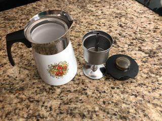 Corning Ware Percolator 6 Cup Stove Top Coffee Pot P - 146 Spice Of Life