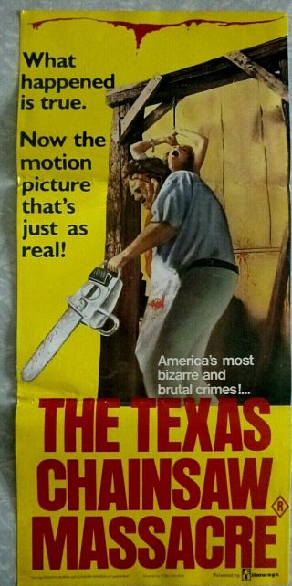 The Texas Chainsaw Massacre (1974) Orig Aust Daybill.  Marilyn Burns