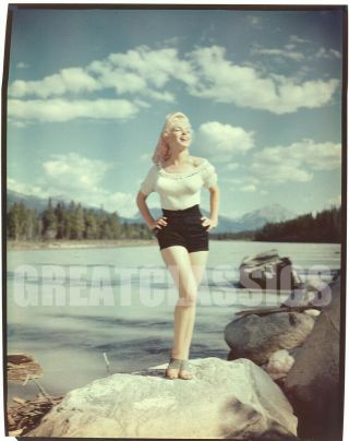 Marilyn Monroe River Of 1954 Vintage 8x10 Color Transparency