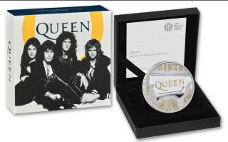 Great Britain Uk 2020 Queen Music Legends 1 Oz One Ounce Silver Proof Box