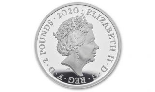 Great Britain UK 2020 QUEEN MUSIC LEGENDS 1 OZ One Ounce Silver Proof Box 3