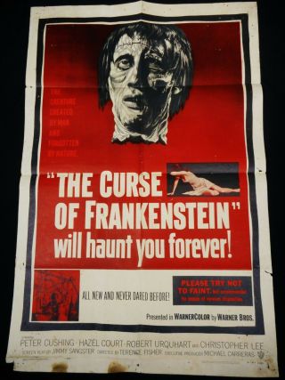 The Curse Of Frankenstein 1957 Christopher Lee Cushing Hammer Horror L@@k