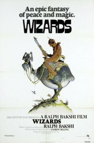 Wizards Rolled 27x41 Movie Poster 1977 Ralph Bakshi