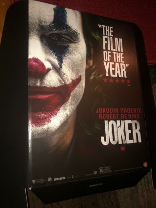 Joker - 2019 Cardboard DVD Movie Promo Top_Joaquin Phoenix_Robert DeNiro 2