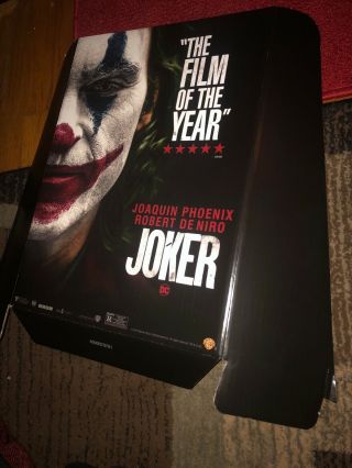 Joker - 2019 Cardboard DVD Movie Promo Top_Joaquin Phoenix_Robert DeNiro 3