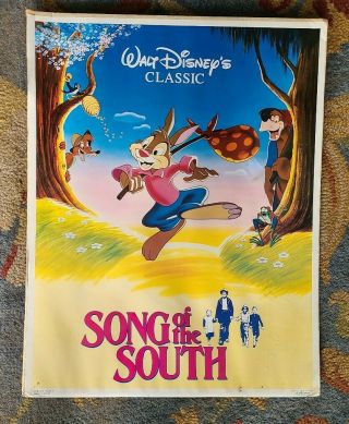 Walt Disney Song Of The South 1987 Re - Release Movie Poster 22&28 "