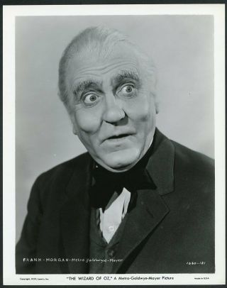 " The Wizard Of Oz " Frank Morgan As The Wizard 1939 Mgm Portrait Photo
