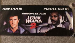 Lethal Weapon 2 Mel Gibson 1980s Danny Glover Joe Pesci Poster 21x52