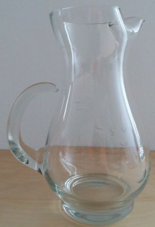 Princess House 10 " Heritage Water Pitcher 72 Oz With Ice Lip 459
