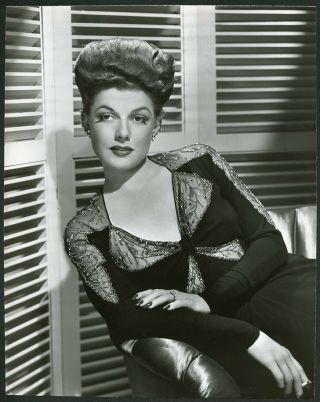 Ann Sheridan Vintage 1940s Warner Bros Portrait Photo By Bert Six
