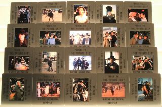 Back To The Future Iii - Michael J Fox - 20 Studio 35mm Slides - Transparencys