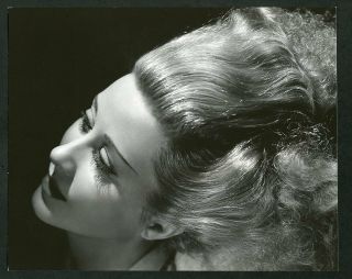 Genevieve Tobin Stunning Stylish Portrait 1939 Photo By George Hurrell