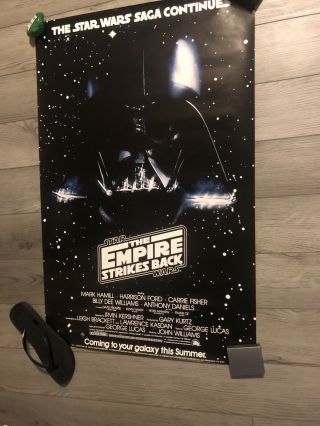 Vintage Star Wars George Lucas Poster 1983 The Empire Strikes Back Movie Rare
