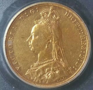 1891 M Great Britain Gold Sovereign Melbourne,  Australia Pcgs Xf45