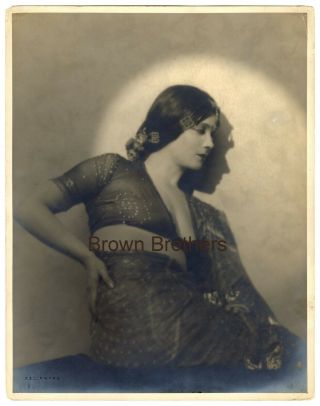 1920s Hollywood Actress Gilda Gray 11x14 Dbw Photo 1 Blind Stamped Hal Phyfe