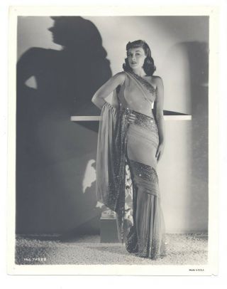 Paulette Goddard 1939 The Women 8x10 Portrait Sexy Adrian Gown