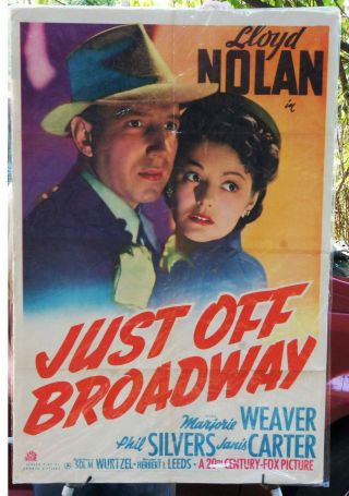 Just Off Broadway 1942 Lloyd Nolan,  Marjorie Weaver,  Phil Silvers
