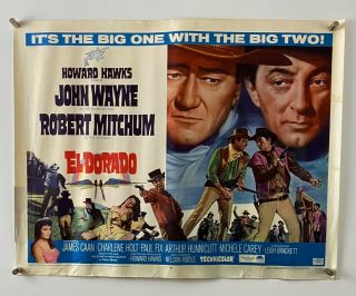 El Dorado Movie Poster (verygood, ) Half Sheet 1966 John Wayne 168