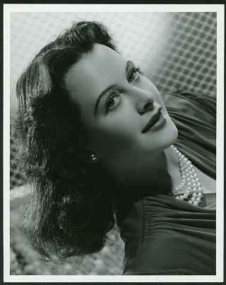 Hedy Lamarr In Stunning Portrait 1941 Mgm Dblwt Photo By Clarence Bull
