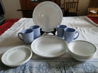 Corning Corelle Country Cottage Pattern 16pc Dinnerware Set - Service For 4