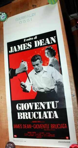 Locandina Italian Poster Rebel Without A Cause James Dean Natalie Wood