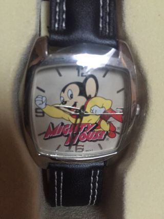 Mighty Mouse 50th Anniversary Watch In Collectors Tin