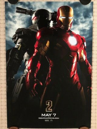 Marvel Iron Man 2 2010 Ds Advance Theatrical Poster 27 X 40