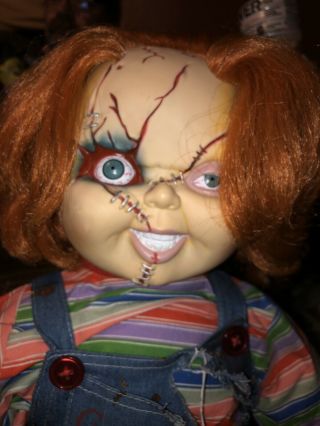 Bride of Chucky Child ' s Play Good Guy 26” Doll with Knife Halloween Fabulous 2