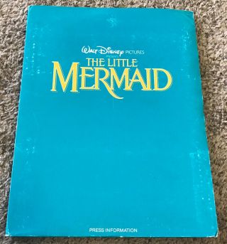 1989 Little Mermaid Press Kit,  Pressbook,  5 Stills,  More