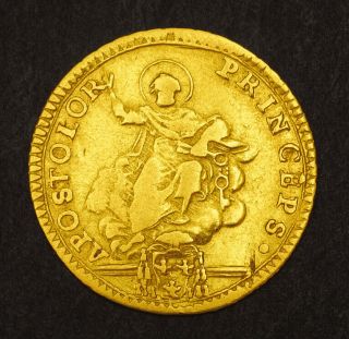 1787,  Vatican,  Pope Pius VI.  Gold 15 Paoli (½ Doppia) Coin.  2.  63gm 2
