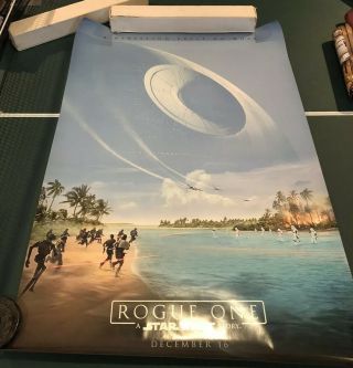 Star Wars Rogue One Teaser Ds Theatrical Poster 27 X 40 Authentic Rolled 2016