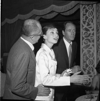 Audrey Hepburn & Mel Ferrer Candid 1950 