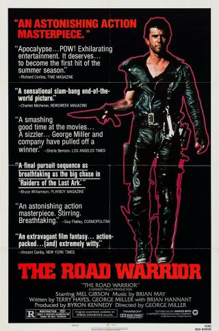 The Road Warrior (1981) Style B Movie Poster - Folded