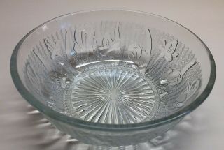 Vintage Iris &herringbone 5 " Cereal Bowl Jeannette Glass