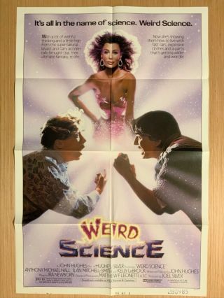 Weird Science 1985 1 - Sheet Movie Poster John Hughes Kelly Lebrock