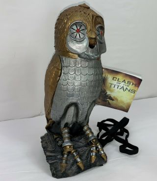 Clash Of The Titans Bubo Vinyl Owl Life - Size Shoulder Prop Warner Bros.  Nwt Htf
