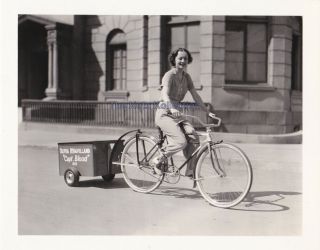 Olivia De Havilland - Riding Bicycle/captain Blood/errol Flynn Photo - 1935