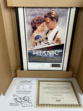 Titanic International Edition Poster 172 Of 2500 Lithograph W Lighted Film Cell