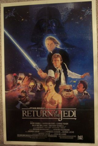 Star Wars Return Of The Jedi 27 X 41 1983 Movie Poster Great Graphics