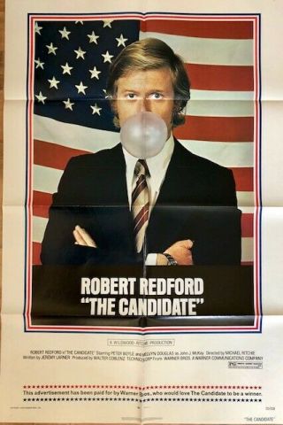 The Candidate Robert Redford 1972 Movie Poster Us One Sheet Political