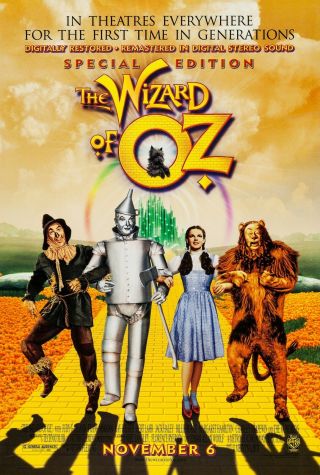 The Wizard Of Oz (1939) Movie Poster - Re - Release 1998 - Rolled - 2 - S
